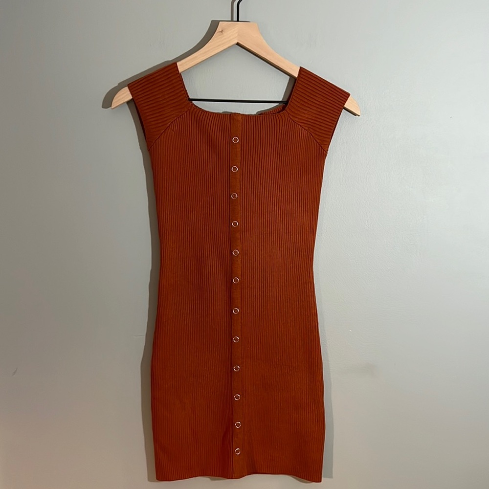 NWOT Urban Outfitters Knit Mini Dress - Rust Orange